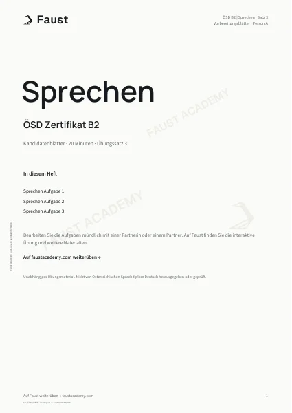 ÖSD B2 Sprechen · Übungssatz 03